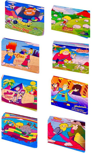 Pack Rompecabezas Personajes Bíblicos X 16 0