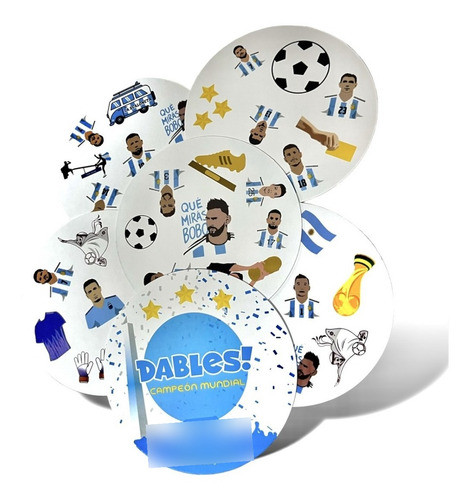 Juego De Mesa Cartas Dables Argentina Messi Campeon Seleccio 0