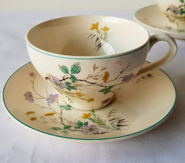 Taza Y Plato De Té Loza Inglesa J & G Meakin Shangri-la 0