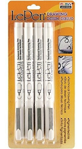 Lepen Dibujo Técnico Set 4pkg05 Mm 1 Mm 5 Mm 8 Mm Color Negr 0