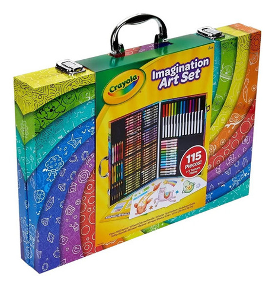 Valija Set De Arte Imaginacion Crayola 115 Piezas +4 041053 0 Valija Set De Arte Imaginacion Crayola 115 Piezas +4 041053 0