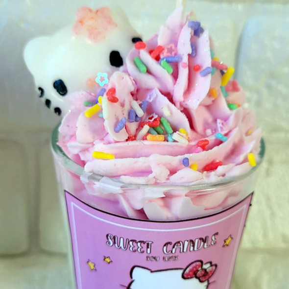 Vela Aromática Soja Hello Kitty Cumple Regalo Personalizable 1