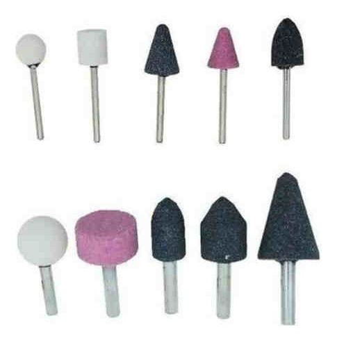 Juego Piedras Esmeril Grandes Chicas Set X 10 Piezas Torno 1