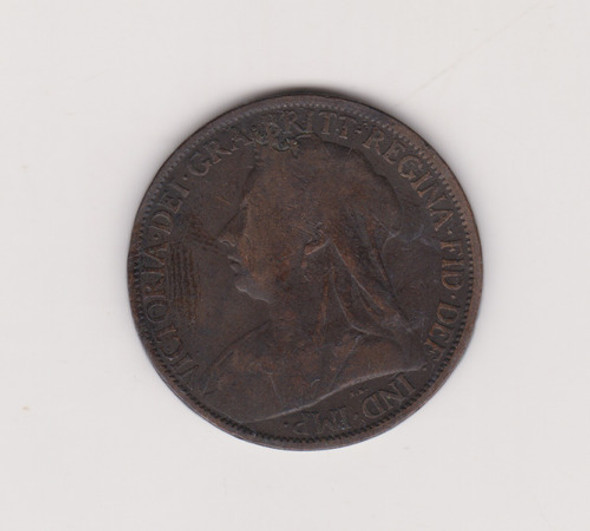 Moneda Inglaterra One Penny 1900 Bueno 1