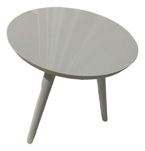 Mesa Ratona Lateral Laqueda En Blanco 1
