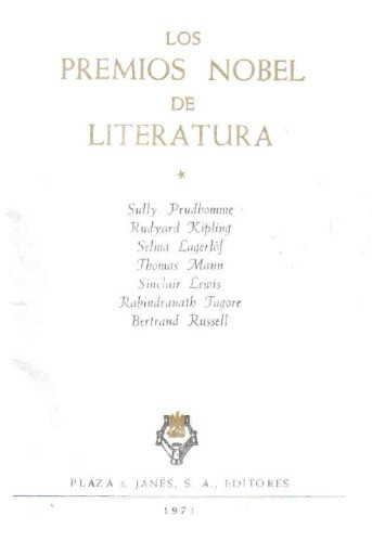 Los Premios Nobel De Literatura Vol 1 - Plaza & Janes 1