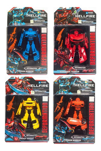 Muñeco Robot Deformation Se Transforma A Vehículo 20cm 0