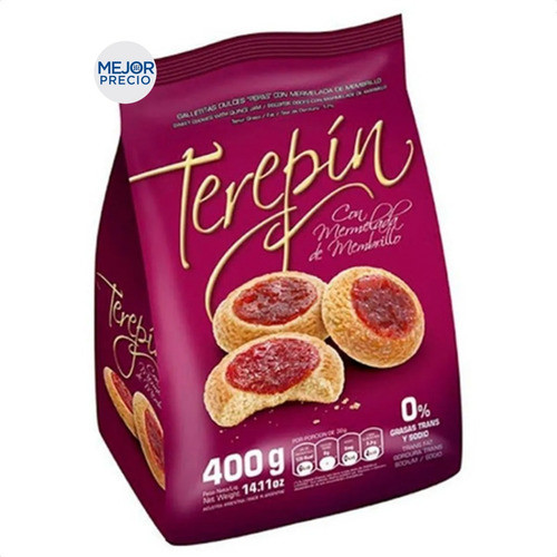 Galletitas Pepas Terepin Mermelada Dulce De Membrillo X3 1
