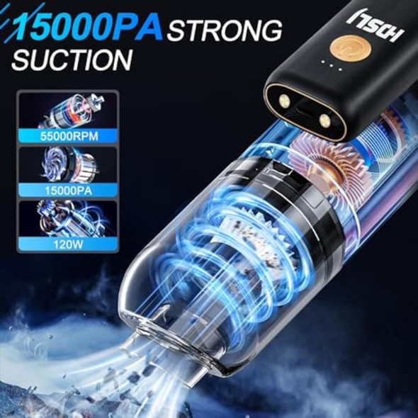 Hdslj Car Vacuum Cleaner High Power, 15000pa Mini 1 Hdslj Car Vacuum Cleaner High Power, 15000pa Mini 1