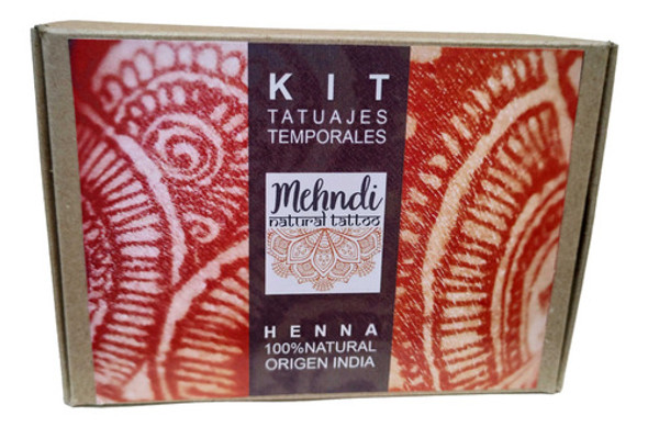 Kit Para Tatuajes Temporales Henna Natural 0 Kit Para Tatuajes Temporales Henna Natural 0