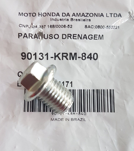 Tapón Drenaje Carter Xr 250 Tornado - Power Bikes 1