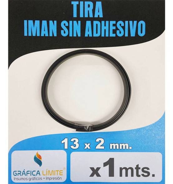 Tira Iman Sin Adhesivo Magnetica Rollo Mosquitero 2x13mm 1mt 0