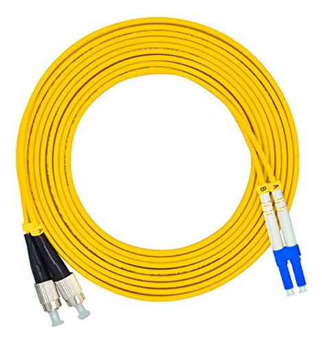 Jeirdus - Cable Optico De Fibra Optica (9.8 ft, Lc A Fc Dupl 0