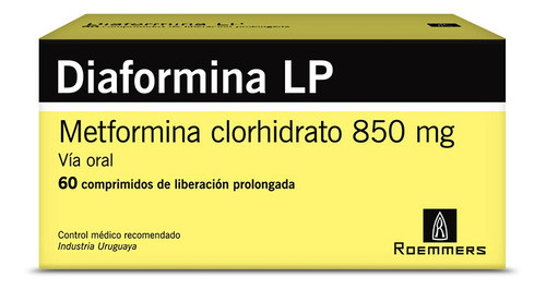 Diaformina® Lp 850mg X 60 Comprimidos 0