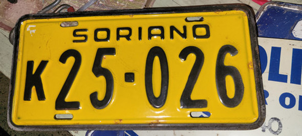 Matricula Esmaltada Soriano 25026 Conf 0 Matricula Esmaltada Soriano 25026 Conf 0