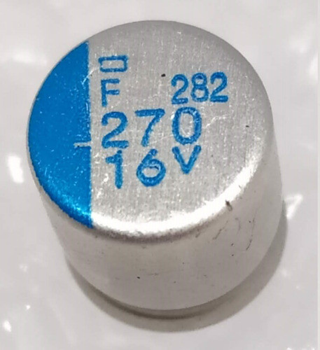 Pack X5 Capacitor Electrolitico 270uf 16v  8x8 1