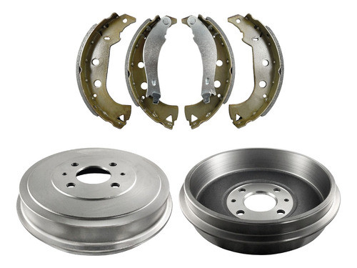Campanas Y Patines Freno Fiat Strada Trasera 228mm 0