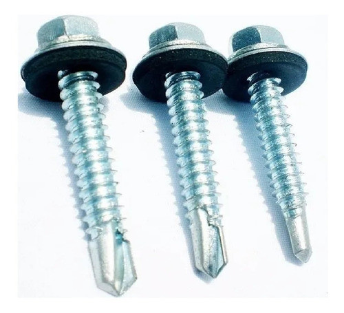 Tornillo Hexagonal Punta Mecha C/ Goma 2.2'' 5,5 X 38mm X100 0