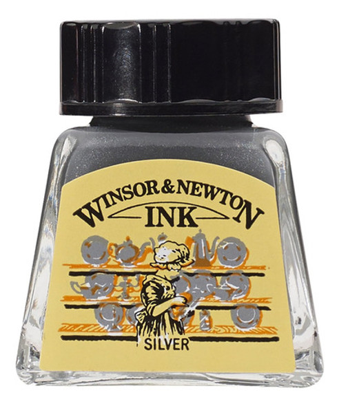 Tinta Para Dibujo Winsor & Newton 14ml Silver 0 Tinta Para Dibujo Winsor & Newton 14ml Silver 0