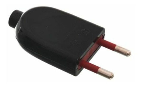 Ficha Macho 2 En Linea Sin Tierra 10 Amp Negra Vivion 0