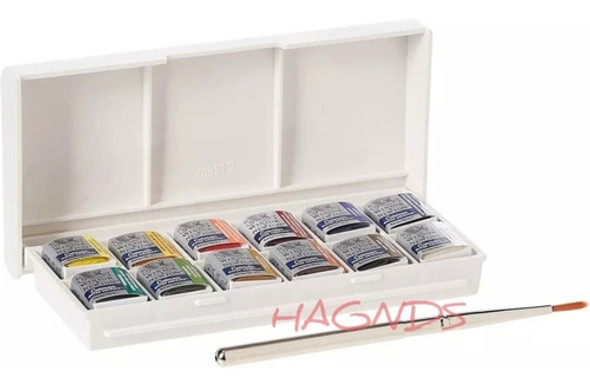 Acuarelas Profesionales Winsor & Newton Cotman X12 C/pincel 0