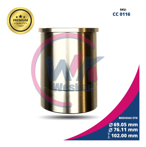 Kit Camisa + Piston Calle 050 Yamaha Xt 225 C/aro Japón Npr 1