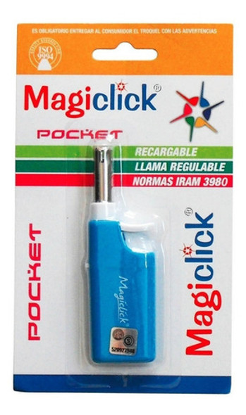 Encendedor Chispero Magiclick Pocket Recargable X6 Unidades 0