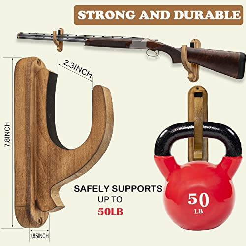 Soportes De Madera De Haya Para Escopeta Rifle Espada 1