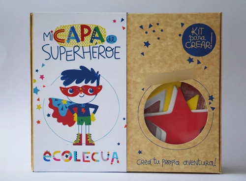 Capa Superhéroe Kit Para Crear Arte Infantil Ecolecua E200 1