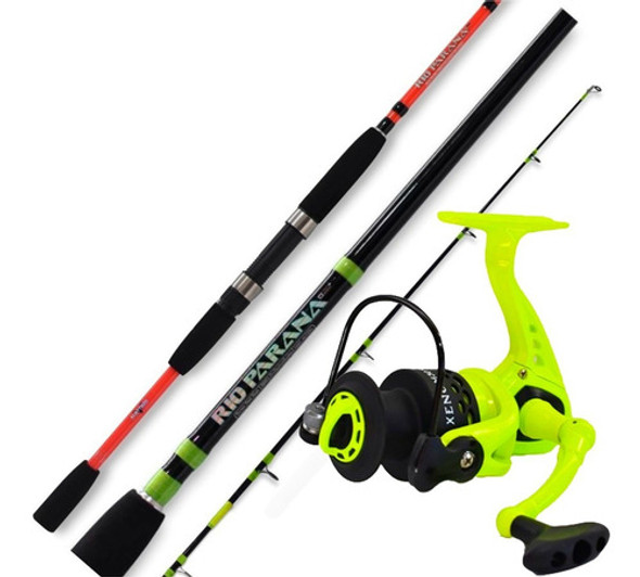 Set De Pesca Albatros Rio Parana 2.40m + Reel Albatros 3 Rul 0
