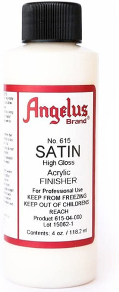 Angelus Brand Acrylic Finisher, Satin High Gloss No. 615 0 Angelus Brand Acrylic Finisher, Satin High Gloss No. 615 0