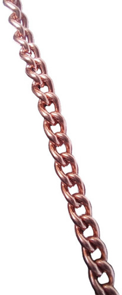 Cobre Collar Macizo 100% Puro Cobre Modelo Delta 0