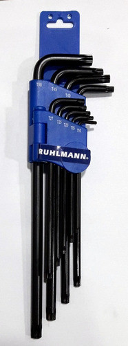 Juego De 9 Llaves Tamper Torx Largas 1