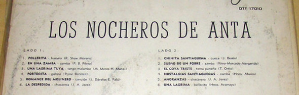 Los Nocheros De Anta 1er Lp Argentino / Kktus 1 Los Nocheros De Anta 1er Lp Argentino / Kktus 1