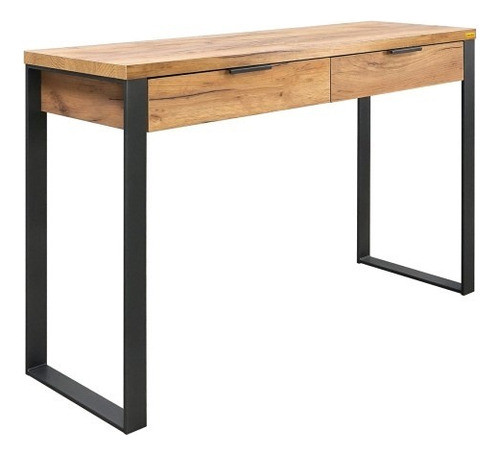 Mesa Auxiliar Recibidora Industrial Doble Cajón (90cm) 1