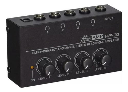 Preamplificador De Auriculares Ha400n 4 Outs Stereo 1