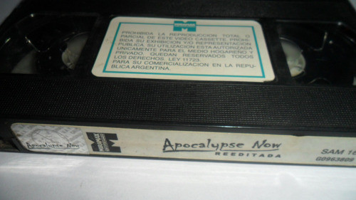 Vhs Apocalypse Now ( Francis Ford Coppola, 1979) 0