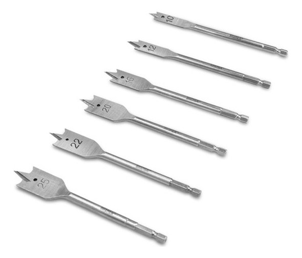 Set Mechas Pala Tricúspide Para Madera 6 Pz Bremen 7616 1 Set Mechas Pala Tricúspide Para Madera 6 Pz Bremen 7616 1