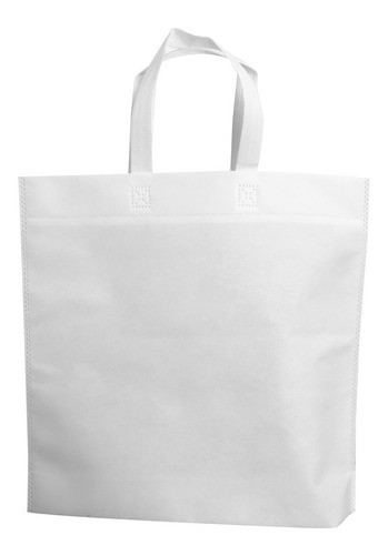 100 Bolsas Friselina Ecologica Tela Para Sublimar 45x40x10 0