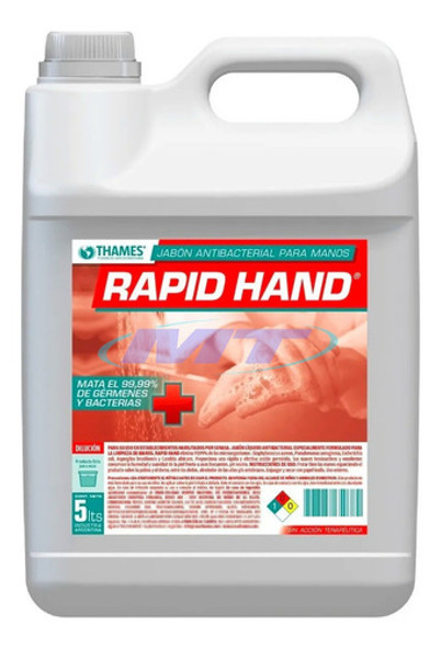 Pack X 4 Jabón Liquido Antibacterial Rapid Hand 1 Pack X 4 Jabón Liquido Antibacterial Rapid Hand 1