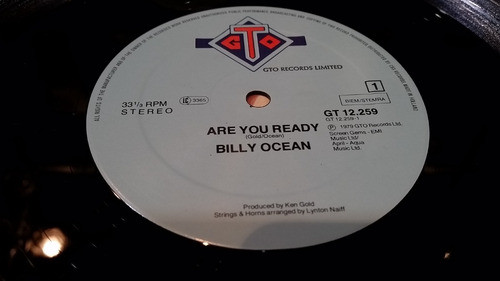 Billy Ocean Are You Ready Vinilo Maxi Europe Impecable 1980 1