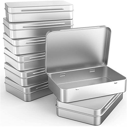 Latas Rectangulares C/tapa Y Bisagra 40u  94x60x20mm 0