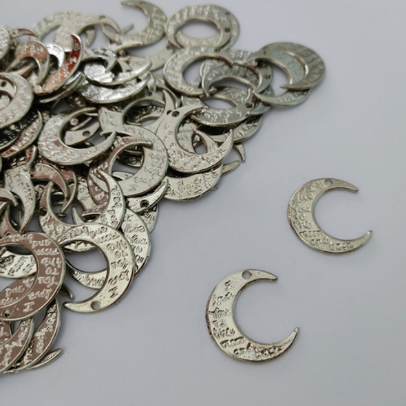 5 Dijes Metal Luna Grabada - Armado Artesanias Bijouteria 0 5 Dijes Metal Luna Grabada - Armado Artesanias Bijouteria 0