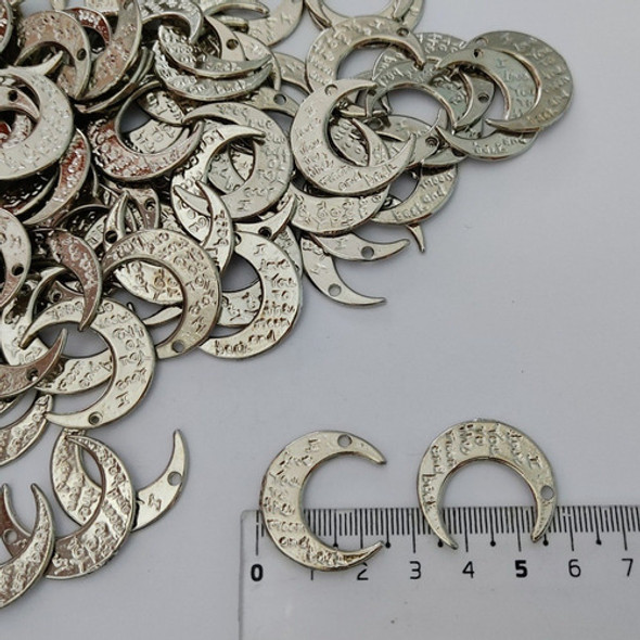 5 Dijes Metal Luna Grabada - Armado Artesanias Bijouteria 1 5 Dijes Metal Luna Grabada - Armado Artesanias Bijouteria 1