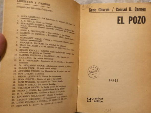 El Pozo - Gene Church - Conrad D. Carnes - Libertad Y Cambio 1 El Pozo - Gene Church - Conrad D. Carnes - Libertad Y Cambio 1