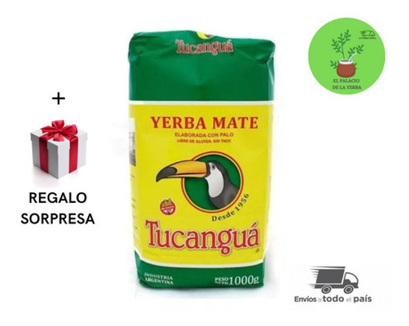 Yerba Mate Tucanguá Suave X 8u De 1 Kg + Regalo Sorpresa 0 Yerba Mate Tucanguá Suave X 8u De 1 Kg + Regalo Sorpresa 0