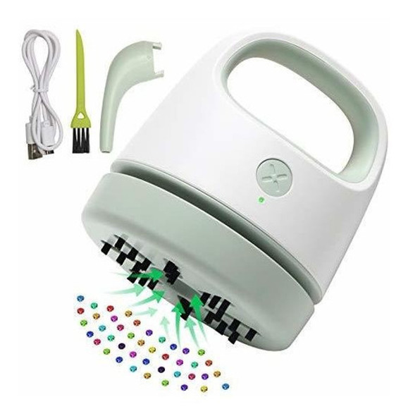 Aspiradora De Mano Para Piedras Pintura Diamante Usb /verde 0 Aspiradora De Mano Para Piedras Pintura Diamante Usb /verde 0