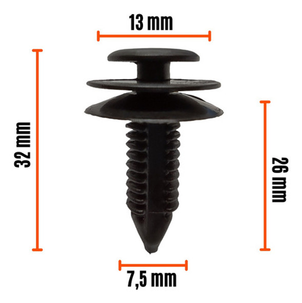 Clip Grampa Traba Tapizado Ford F-150 F-250 F-350 X10 1 Clip Grampa Traba Tapizado Ford F-150 F-250 F-350 X10 1