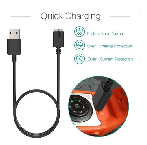 Cable Cargador Usb Para Reloj Polar M430 Gps Watch (100cm) 1