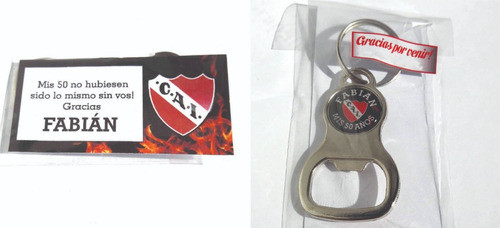 70 Llaveros Destapadores Personalizados S/c Bolsa Y Cierre 0